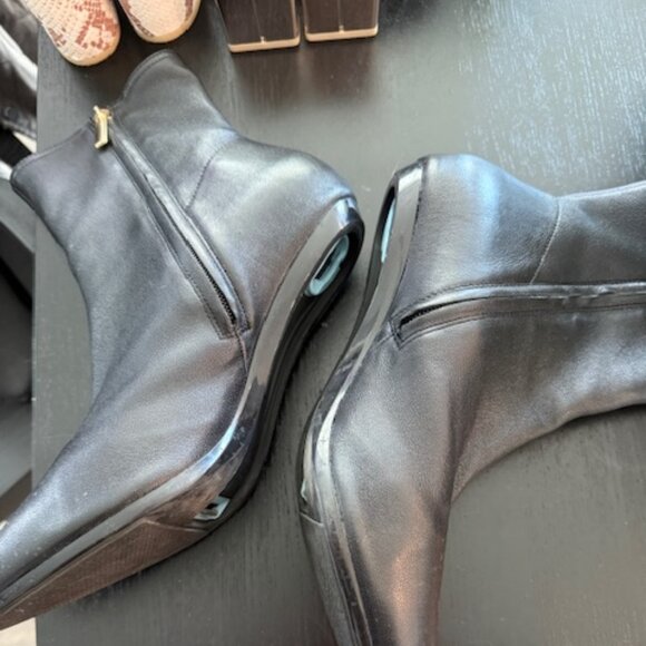 PASHION FOOTWEAR - The Bootie, Coal Stretch Leather - Size 11 - Picture 1 of 4